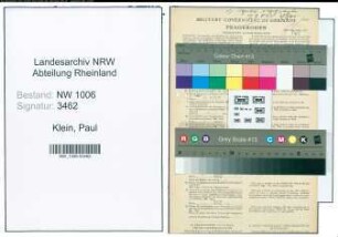 Entnazifizierung Paul Klein , geb. 21.07.1902 (Zollbeamter)