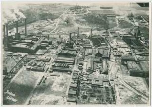 Elektrochemischen Werke Bitterfeld (IG Farben AG), Bitterfeld Kraftwerk Süd der IG Farbenindustrie AG: Luftansicht, Gesamtansicht