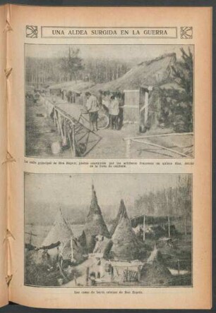 Una aldea surgida en la guerra - [Ilustración]