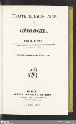 [1]: Traite Élémentaire De Géologie