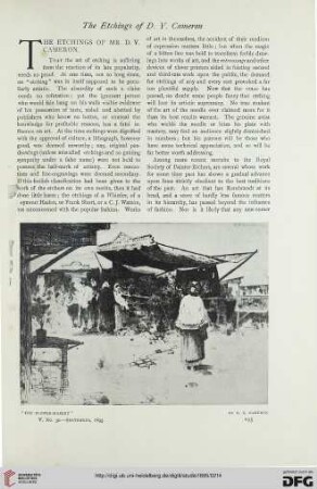 5: The etchings of Mr. D. Y. Cameron