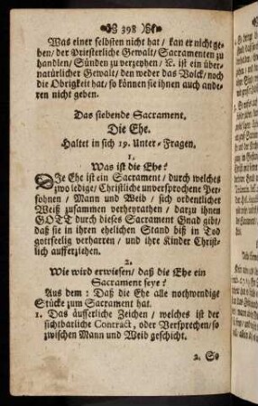 398-406, Das siebende Sacrament