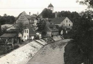 Spremberg, Stadt : Spremberg. Blick von der Neuen Brücke aufwärts