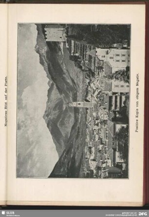 [Stadtansicht mit Gebirge im Hintergrund]