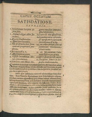 Caput Octavum De Satisdatione