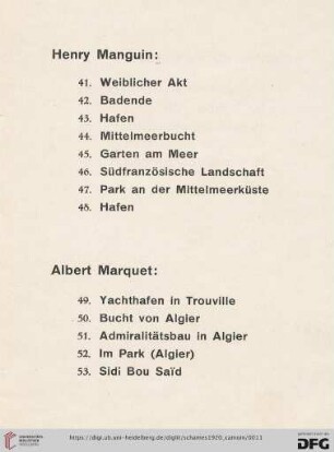 Albert Marquet (Nr. 49-53)