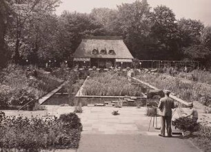 Großer Garten : Reichsgartenschau, Irisgarten mit Konditorei "Eden"