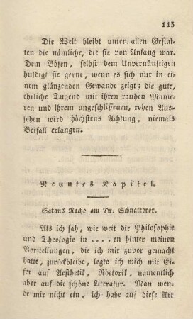 Neuntes Kapitel. Satans Rache an Dr. Schnatterer