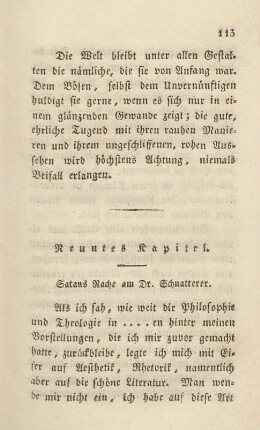 Neuntes Kapitel. Satans Rache an Dr. Schnatterer