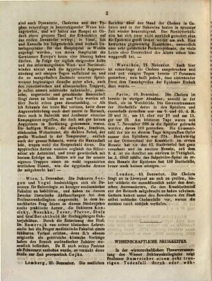 Medizinische Neuigkeiten für praktische Ärzte : Centralbl. für d. Fortschritte d. gesamten medizin. Wissenschaften. 4, 4. 1854