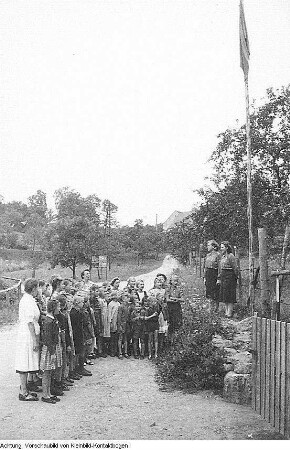 VEB Kelterei Lockwitzgrund. Ferienlager, Juli 1951