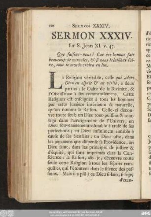 Sermon XXXIV. sur S. Jean XI. v. 47.