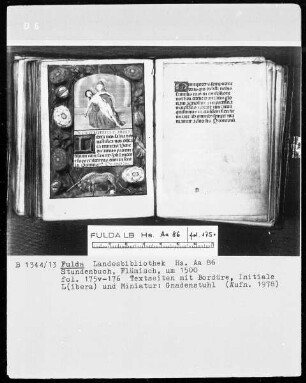 Stundenbuch — ---, Folio 175versoBuchseite