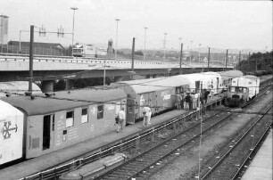 Weil: Verschiebebahnhof; Beeisungsgleise mit Wagen