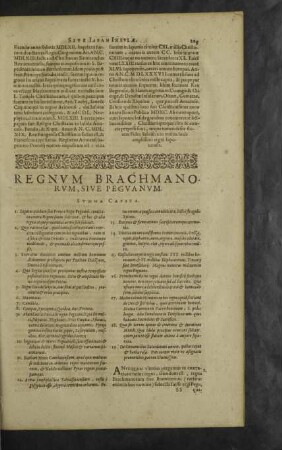 Regnum Brachmanorum, sive Peguanum.