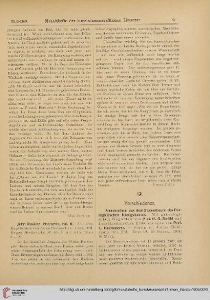 [Rezension von: John Ruskin, Praeterita, Band 2]