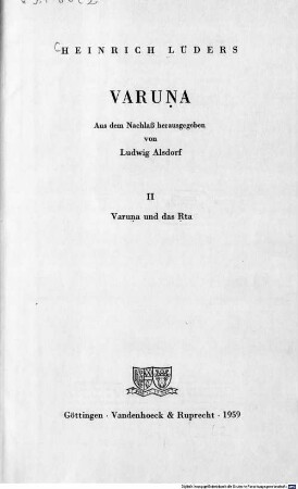 Varuṇa. 2, Varuṇa und das Ṛta