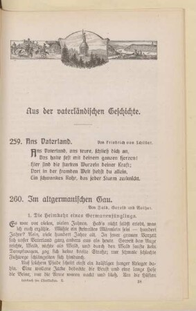Aus der vaterländischen Geschichte