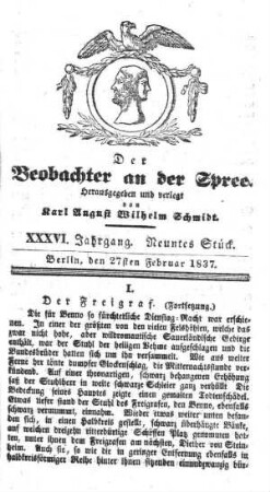 9. Stueck, 27. Februar 1837