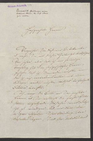 Brief an Jacob Grimm und Wilhelm Grimm : 20.04.1856-29.04.1856