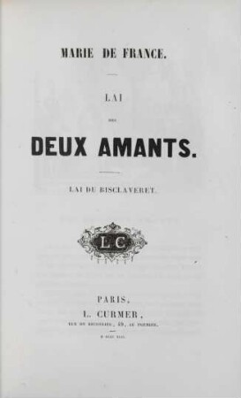 Lai Des Deux Amants
