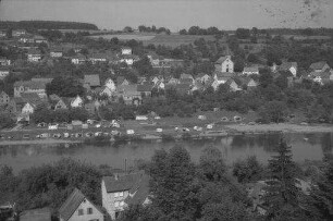 Rothenfels: Blick über den Main auf Zimmern, von oben