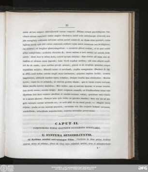 1) Systema Sensibilitatis.