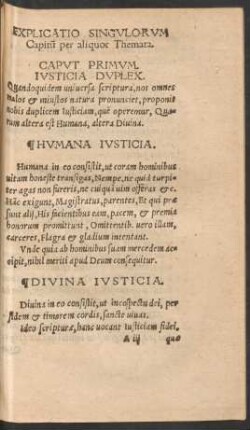 Explicatio Singulorum Capitum per aliquot Themata.