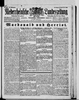 Niederrheinische Landeszeitung : Geldernsche Volkszeitung : Geldern'sches Wochenblatt : Volkszeitung für den Kreis Moers : erfolgreichstes Insertionsorgan in den Kreisen Geldern und Moers sowie in den Grenzbezirken der Kreise Cleve und Kempen