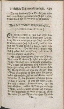 Von der trocknen Engbrüstigkeit. (Asthma convulsivum.)