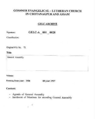 General Assembly