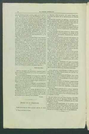 Notas de la Dirección.