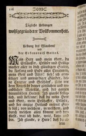 116-147, Tägliche Uebungen wohlgegründeter Vollkommenheit.