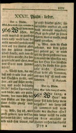 XXXII. Psalm-lieder