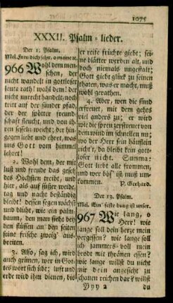 XXXII. Psalm-lieder