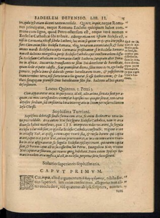 Locus Quintus. I. Petri 3.