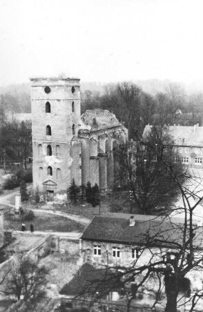 Bad Muskau. Kirchenruine, Repro (Bildersammlung Fam. Schneider)