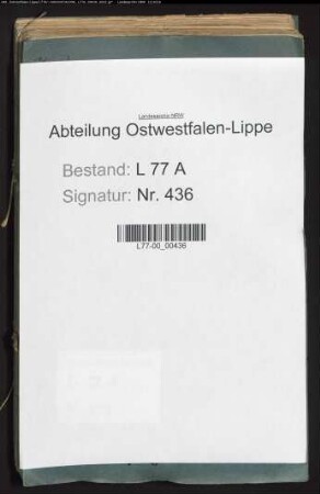 Anstellung der Unterbedienten beim Amt Varenholz, Bd. 2