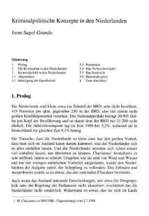 481-489, Kriminalpolitische Konzepten in den Niederlanden