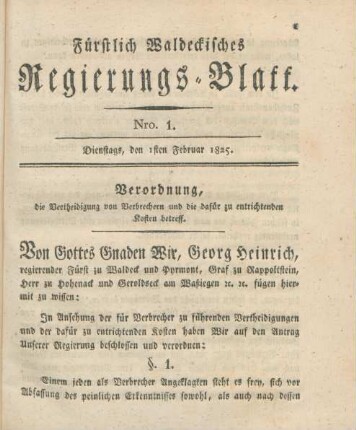 1sten Februar-27 December = Nro. 1-16