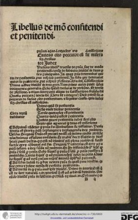 Libellus de modo confitendi et penitendi.