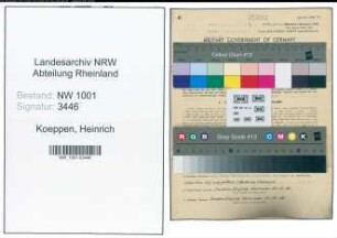 Entnazifizierung Heinrich Koeppen, geb. 10.08.1911 (Schneidermeister)