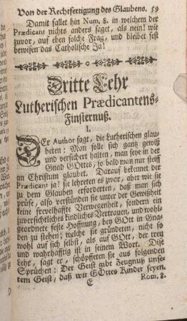 Dritte Lehr Lutherischen Praedicantens-Finsternuß.