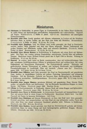 Miniaturen (Nr. 868-902)