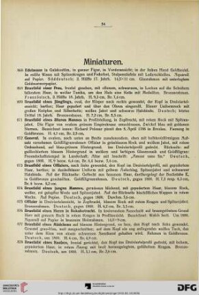 Miniaturen (Nr. 868-902)