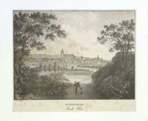Ulm vom Südwesten. Um 1824