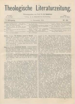 577-582 [Rezension] Smith, George, The Chaldean account of Genesis