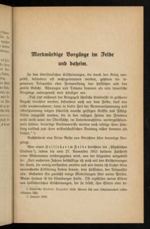 23-70, Merkwürdige Vorgänge im Felde und daheim