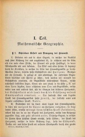 Grundriß der mathematischen und physikalischen Geographie : Für Real- u. Handelsschulen
