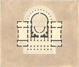 Gärtner, Friedrich von; Konzertsaal - Grundriss